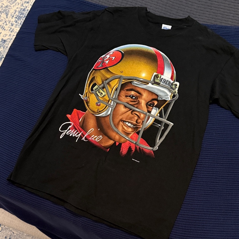 Black Graphic Jerry Rice 49ers T-Shirt